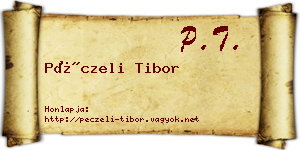 Péczeli Tibor névjegykártya